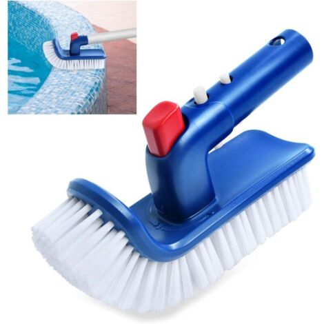 Brosse de Piscine pour Marches et Coins, Piscine Tête de Brosse, Brosse de Nettoyage pour Piscine, Brosse Piscine Fond, pour Piscine, Spa, Bain
