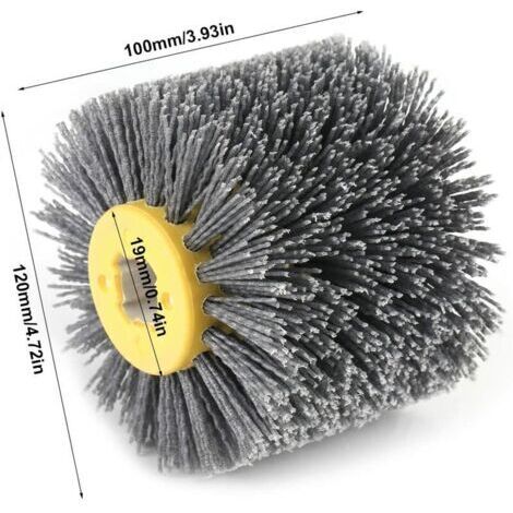 Brosse de Polissage de broyage de Roue de Dessin de Fil Roue de Polissage à disques empilés Disque Polissage Buffing Pads Roues 100 x 120 mm 120 Roue