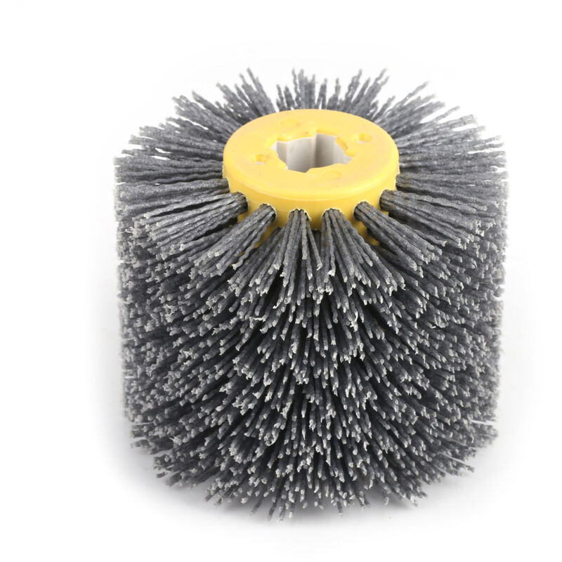 Brosse de polissage de roue de tréfilage, Machine de finition de satin de brosse en nylon, brosse de meulage de grain de roue de polissage de haute