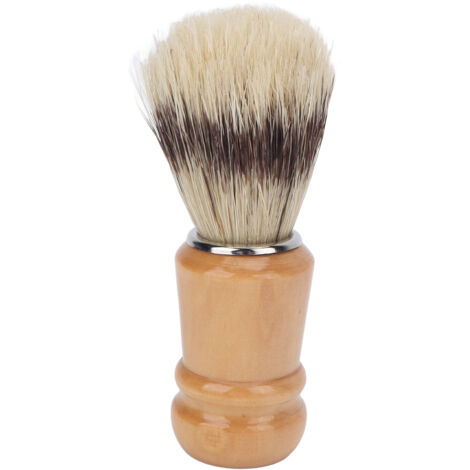 Brosse de rasage homme en bois naturel pour barbe - Soin du visage et nettoyage de la peau