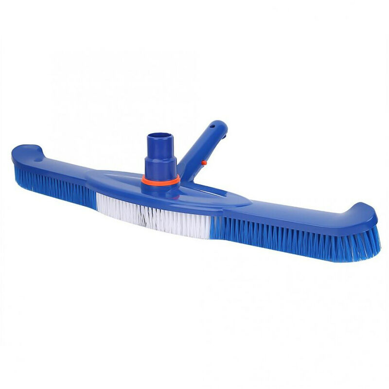 Brosse de récurage de piscine robuste de 20 'avec outil de nettoyage de connecteur de tuyau fixe pour les sols de carreaux de mur