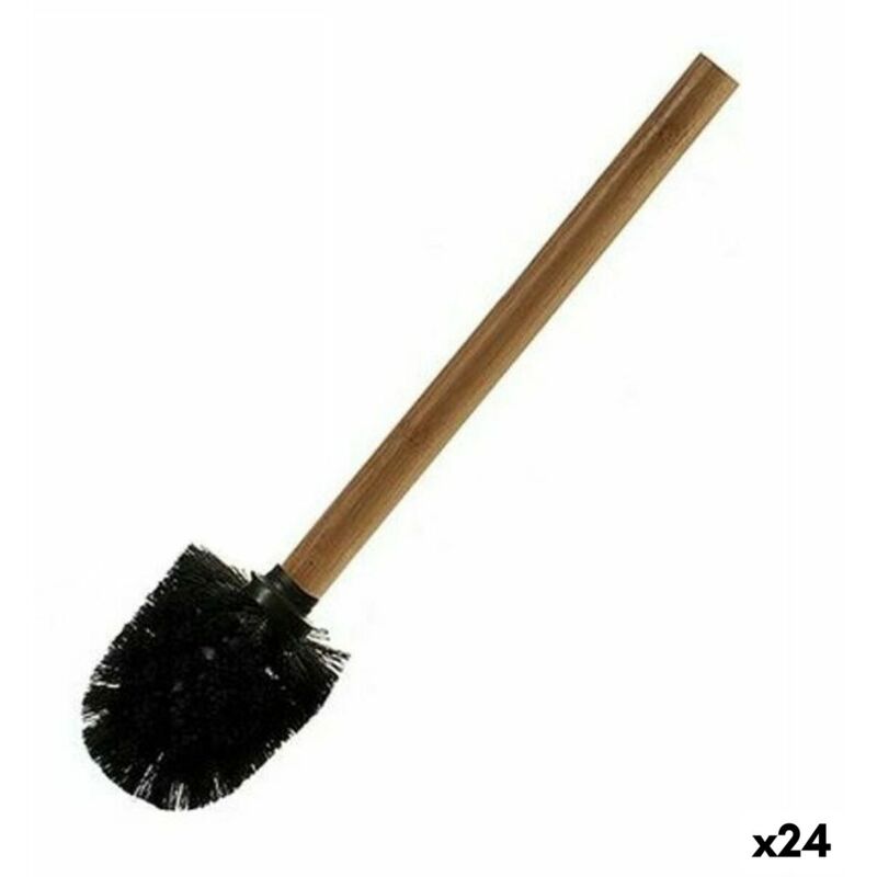 Brosse de toilette en bambou brun noir (8 x 35,5 x 8 cm) (24 pcs.)