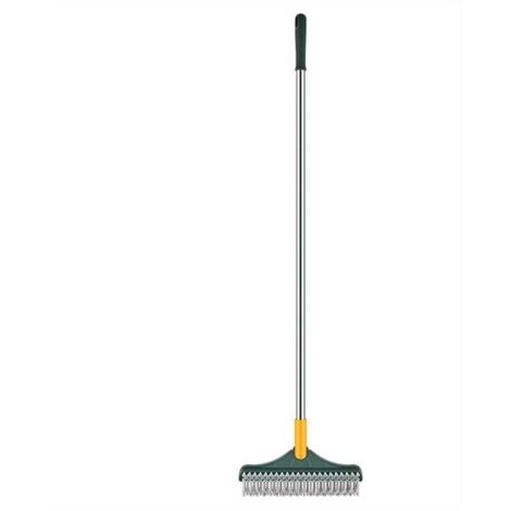 Brosse de Sol Lavage Murs Carrelage Joints Nettoyage Salle de Bain Toilettes Poignée Ergonomique Verte