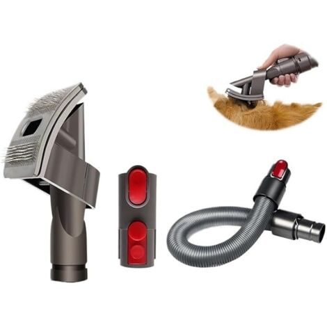 Brosse de toilettage pour animaux de compagnie, compatible avec les aspirateurs Dyson V7, V8, V10, V11 et V15. Accessoires pour l'élimination des poils d'animaux et des allergènes (3 pièces).