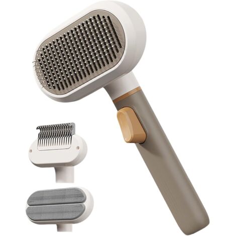 Brosse De Toilettage Pour Chien Et Chat - Peigne De Toilettage À 3 Têtes