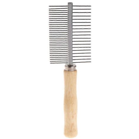 Brosse de toilettage pratique pour animaux de compagnie, éliminant les poils d'animaux pour chats et chiens, et les saletés du sous-poil.