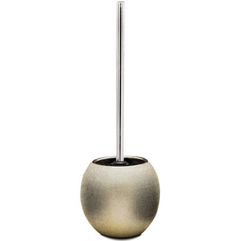 Brosse de toilette avec support Lucida Doré RIDDER - Or