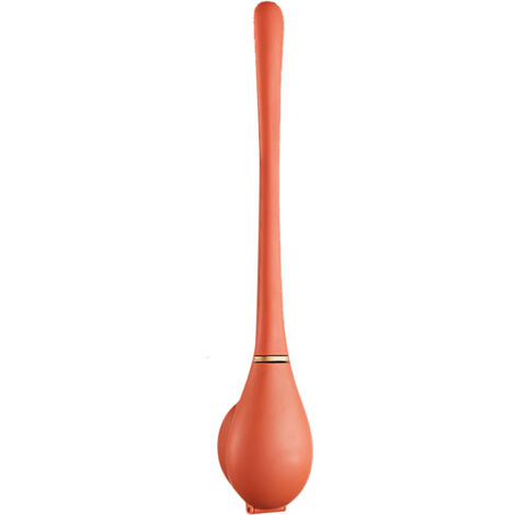Brosse de Toilette Baseball Bat - Nettoyage Profond Automatique, Ouverture/Fermeture Auto, Design Luxe et Innovant en Silicone Orange Vif