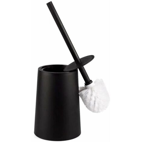 Brosse de toilette, Bosse WC avec support, Brosse wc noire design balayette wc plastique pour salle de bain