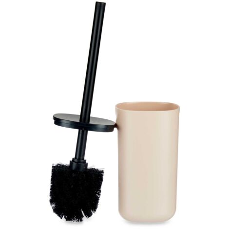 Brosse de toilette dans un conteneur verrouillable, en plastique, 9,6 x 35 cm