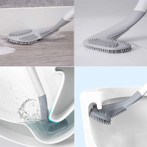 Generic Brosse WC avec tête de brosse de golf Avec long manche - Nettoyage  en profondeur à prix pas cher