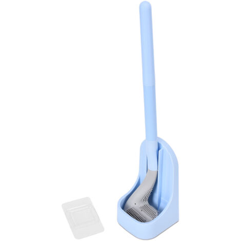 Brosse De Toilette Détachable Forme Club De Golf Longue Manche Couverture Totale Pour Salle De Bain Bleu - Accessoire Nettoyage Hygienique Rack Ventilation