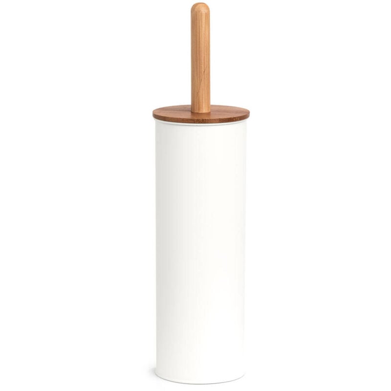 Brosse de toilette en métal et bambou, ø 10 cm