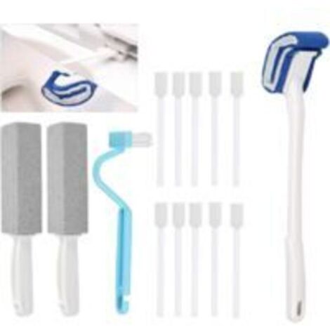Brosse de toilette en pierre ponce – 14 pièces pour nettoyage anti-calcaire de piscine, carrelage et cuvette Ortviai