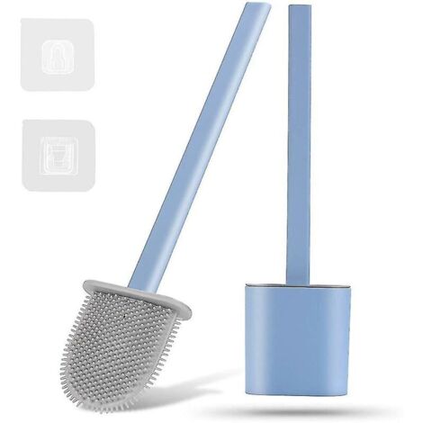 Brosse de toilette en silicone avec support mural pour abattant de toilette en silicone-AquaForge