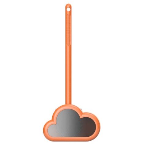 Brosse de toilette en silicone (orange), brosses de toilette profondes et Stan