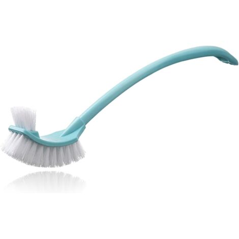 Brosse de Toilette, épurateur Sanitaire de Salle de Bain avec Long Manche incurvé, Brosse de Nettoyage de Toilettes Polyvalente pour Nettoyage en Profondeur, Accessoires de