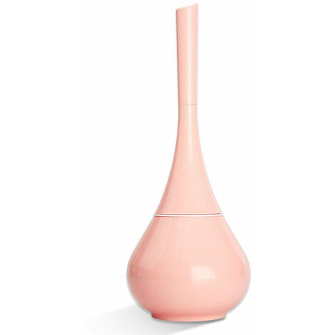 Brosse de toilette et support ensemble brosse de toilette nettoyant salle de bain nettoyage en profondeur poils brosse de cuvette de toilette pour salle de bain rose