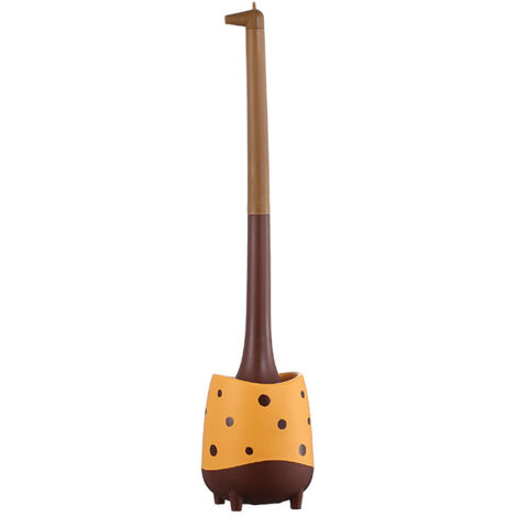 Brosse de toilette girafe orange, brosse de toilette faon de dessin animé pour la maison-AquaForge