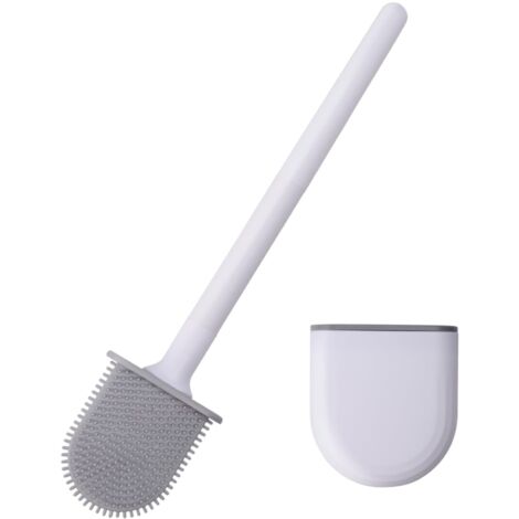 Brosse de toilette pour camping-car, brosse de toilette en silicone n'endommagera pas les toilettes, brosse de toilette murale anti-basculement, conception anti-goutte, adaptée aux caravanes de voyage