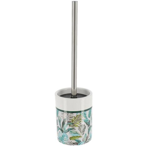 Brosse dolomite tige inox noir imprime - jardin d hiver - Tendance