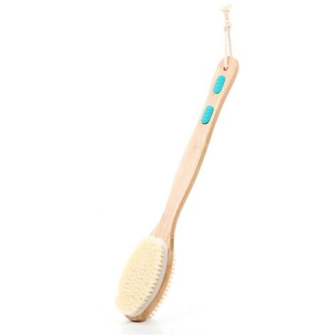 Massage corporel Brosse de Bain Brosse en Bois Brossage à sec Brosse pour  le corps Cellulite Massager Doux outil de pinceau exfoliant Doux peau