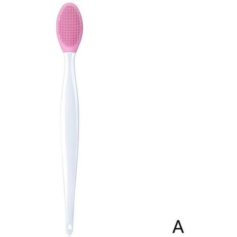 Brosse Double Face en Silicone, 5 couleurs, exfoliante pour le visage, pour les points noirs, pour les lèvres, pour soins de la peau,A