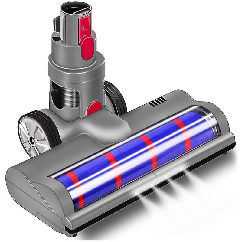 Brosse électrique Turbo pour Dyson V7 V8 V10 V15 avec rouleau, lumière LED