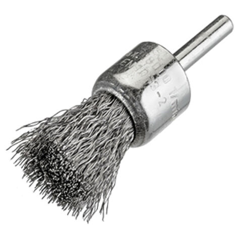 Brosse en acier plaqué laiton OSBORN avec tige de 6 mm et filament de 0,30 mm de diamètre