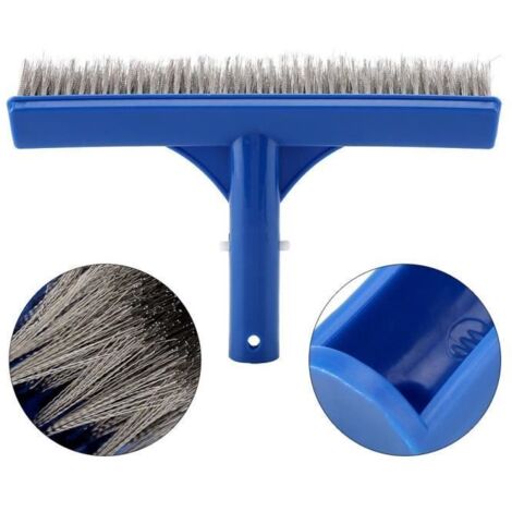 Brosse en acier pour piscine métallique - Nettoyage mural - 10 pouces