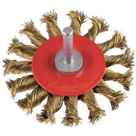 BROSSE EN ACIER TORSADÉ CIRCULAIRE + MANCHE PG