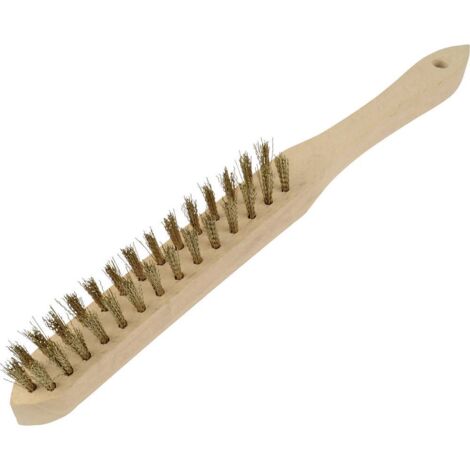 BROSSE EN FILS DE LAITON 2 RANGÉES BRÜDER MANNESMANN