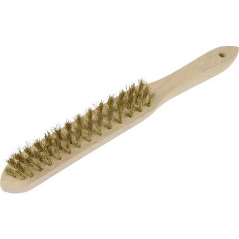 BROSSE EN FILS DE LAITON 3 RANGÉES BRÜDER MANNESMANN