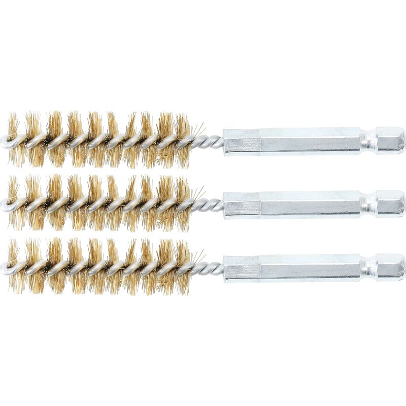 Bgs Technic - brosse en laiton 14MM 6,3MM (1/4'') 3PIÈCES bgs 3078-14-M
