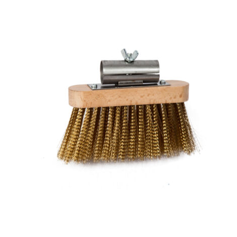 Brosse en laiton pour four à bois  - Sans manche