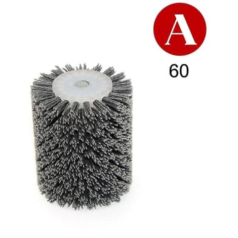 Brosse en nylon pour ponceuse Makita 9741 : meulage abrasif, polissage du bois, élimination de la rouille, grain 60.