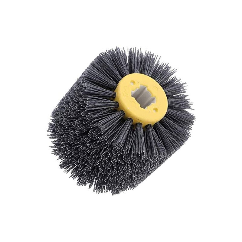Brosse en nylon - Roue de traction - Brosse de polissage - Grain 180/240 - Pour machine à bois - Machine à satiner (grain 240)