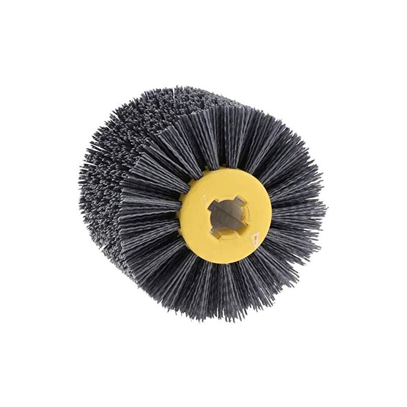 Ersandy - Brosse en nylon - Roue de traction - Brosse de polissage - Grain 80/120/180/240 - Pour machine à bois - Machine à satiner (grain 180)