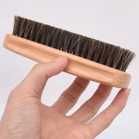 Brosse en poils de cheval pour bottes et chaussures, accessoire pour application de vernis à chaussures,As Shown