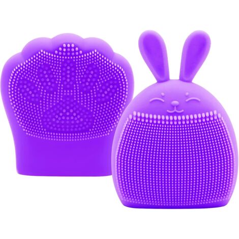 Brosse en silicone pour baby shower (violet),