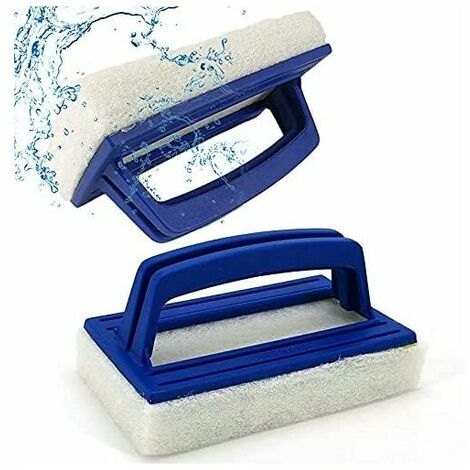 Brosse éponge piscine, avec manche, absorption d'eau haute densité