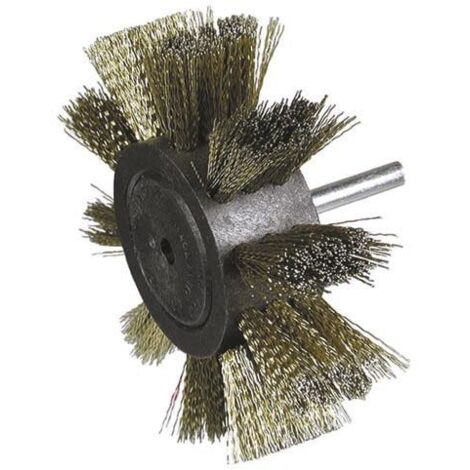 Brosse éventail 100mm 1/4" fils laitonnés 0,3 HIKOKI 751325