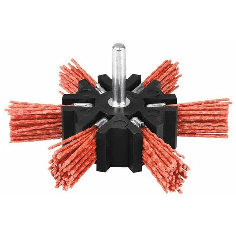 Brosse éventail Nylon Rouge  100 3500