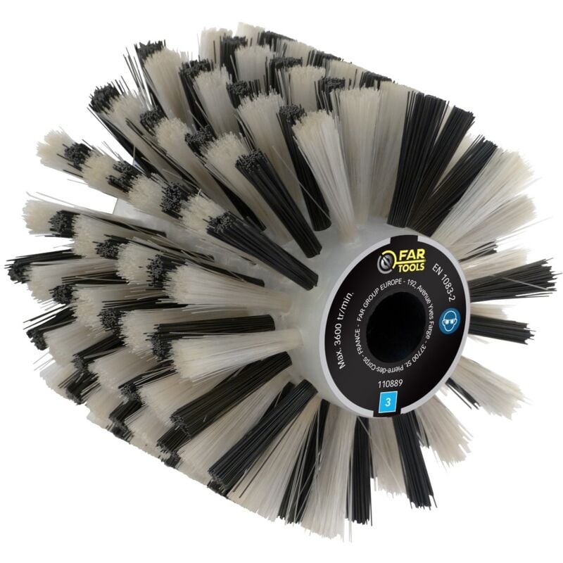 Brosse en fibre plastique Ø120mm/L100mm