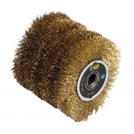 Brosse fil laitonnée 0,3 mm - rénovateur REX 120-200 - décapage léger