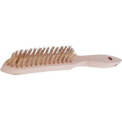 Brosse fine en laiton, ondule 0,30 mm 3 rangees