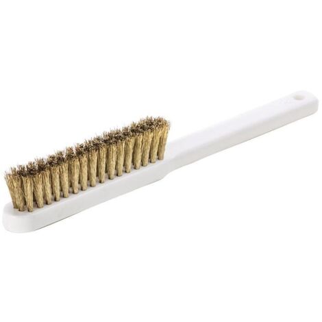 Brosse fine L.225mm 0,15mm fil de laiton ondulé à 4 rangées