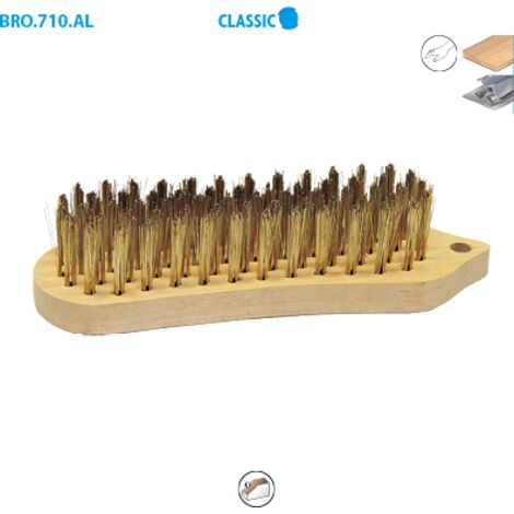 BROSSE FORME VIOLON 210X170X35 FIL ACIER LAIT DR MANUELLE