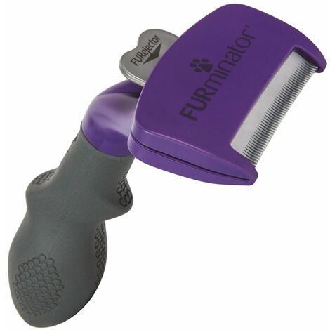 Brosse FURminator pour chats à poils longs avec poils en acier inoxydable