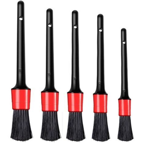 Brosse Jantes Voiture, Brosse de Nettoyage en Microfibre avec Pinceau de Détail, Brosse a Jante, Pas de Rayures Brosse Jantes, Nettoyage en Douceur Jusque pour Le Nettoyage des